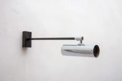 Pair Of Metal Chrome Adjustable Wall Lights From Staff, Germany, 1960s -Promos Meubles Boutique MG 3376 master