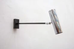 Pair Of Metal Chrome Adjustable Wall Lights From Staff, Germany, 1960s -Promos Meubles Boutique MG 3377 master