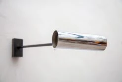 Pair Of Metal Chrome Adjustable Wall Lights From Staff, Germany, 1960s -Promos Meubles Boutique MG 3381 master