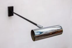 Pair Of Metal Chrome Adjustable Wall Lights From Staff, Germany, 1960s -Promos Meubles Boutique MG 3389 master