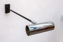 Pair Of Metal Chrome Adjustable Wall Lights From Staff, Germany, 1960s -Promos Meubles Boutique MG 3390 master