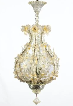 Overwhelming Murano Glass Lantern Or Chandelier By Barovier & Toso, 1940' -Promos Meubles Boutique MG 8789 master