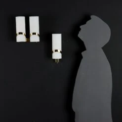 Vintage Wall Lamps 1960s Brass Opaline Glass Lighting -Promos Meubles Boutique MOILIL0193022 2 master
