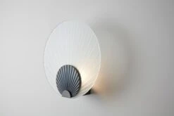 Maiko Wall Mounted Nickel And Blue, Carla Baz -Promos Meubles Boutique Maiko wall mounted Blackened Brass and Clear master