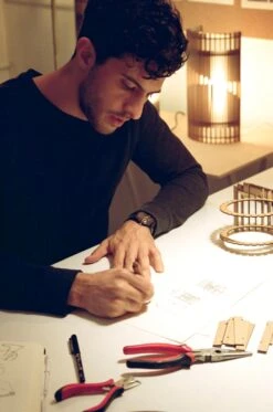 Pair Of, Handmade Wall Sconce Lamp, MDF Wood, By Mediterranean Objects 21 Pair Of, Handmade Wall Sconce Lamp, MDF Wood, By Mediterranean Objects -Promos Meubles Boutique Marian 012 master