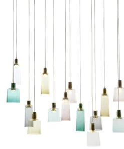 Lampada27, Pendant Handcrafted Muranese Glass, Rose Quartz Twisted MUN By VG -Promos Meubles Boutique Mun 3565m master