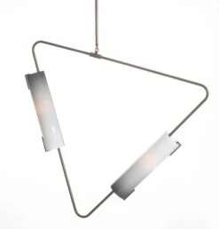 Muse Pendant In Brushed Brass With Mocha Glass Shades By Avram Rusu Studio -Promos Meubles Boutique Muse Pendant Antique Brass Charcoal White Shades On master