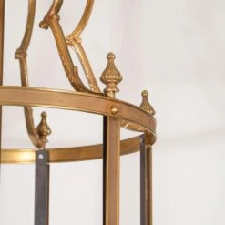 Large Ornate Brass Lantern Style Pendant -Promos Meubles Boutique P1077990A master