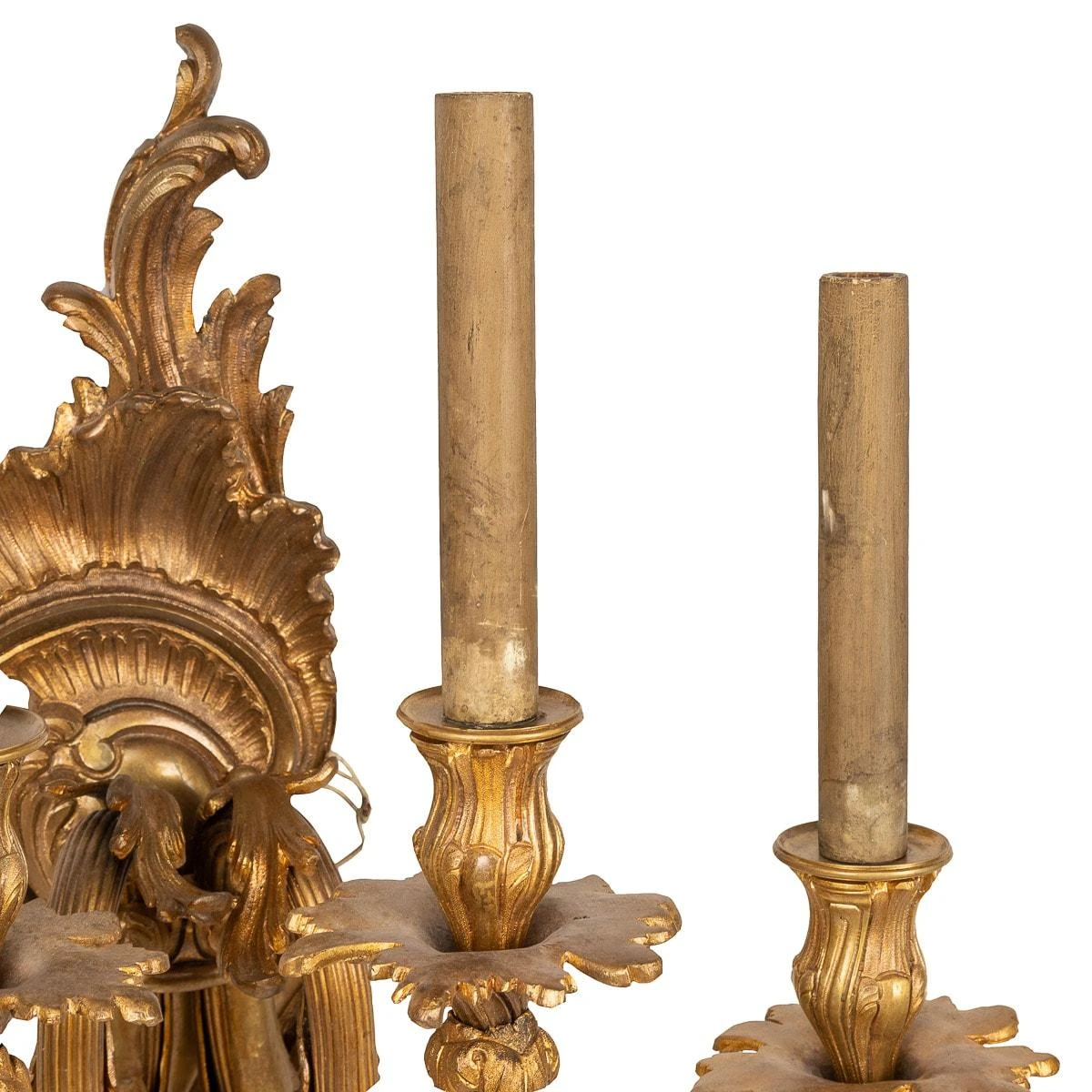 19th Century French Rococo Ormolu D'appliques Four Wall Lights, Circa1820 12 19th Century French Rococo Ormolu D'appliques Four Wall Lights, Circa1820 – Image 10
