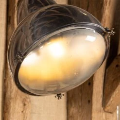 20th Century Dutch Pair Of Polished Metal Outdoor Lamps, C.1920 -Promos Meubles Boutique PUSHKIN ANTIQUES ANTIQUE 20thC DUTCH PAIR OF POLISHED METAL OUTDOOR LAMPS c 1920 08 master