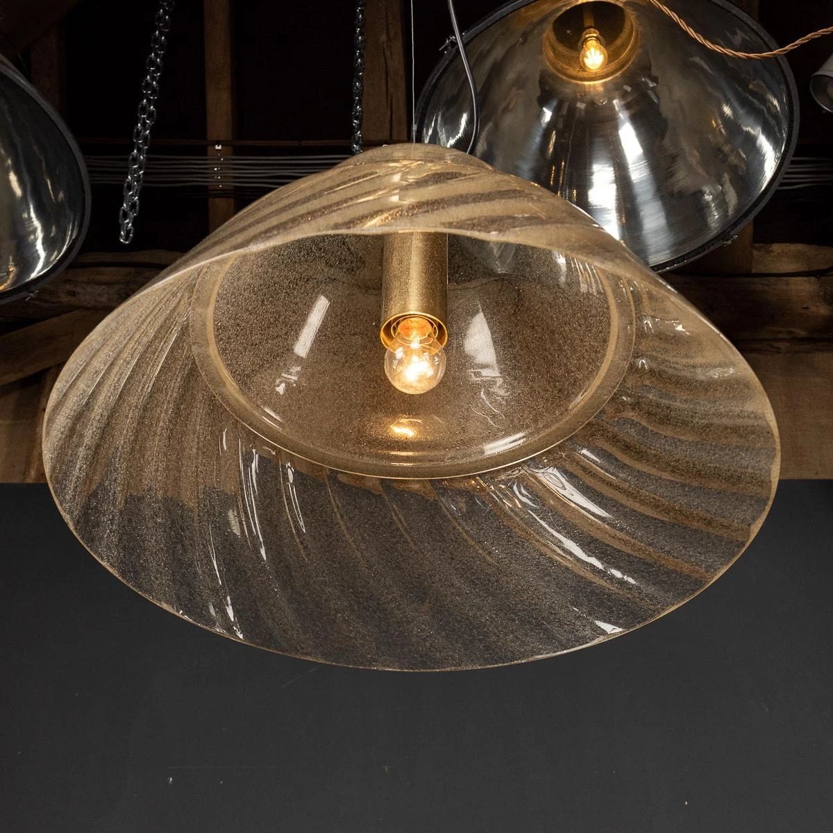 20th Century Murano Glass Pendant Light By AVMazzega, Italy, Circa 1970 – Image 5