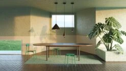 Petite Friture Small Cherry LED Pendant Light In Mint-Green & Titanium Aluminium -Promos Meubles Boutique Salle Verte V6 1 master