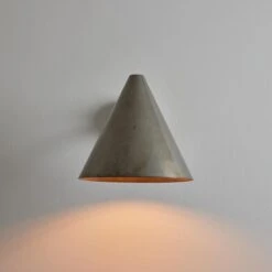 Pair Of Hans-Agne Jakobsson 'Tratten' Outdoor Sconces In Silver Steel -Promos Meubles Boutique Steel Tratten Hans Agne Jakobsson 11 master