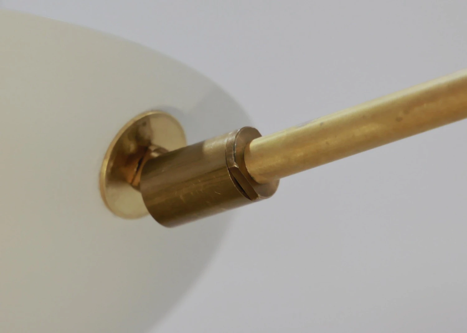 Orbitale Brass Chandelier 3 Rotating Balanced Arms, Stilnovo Style, Brass Shades 21 Orbitale Brass Chandelier 3 Rotating Balanced Arms, Stilnovo Style, Brass Shades – Image 19