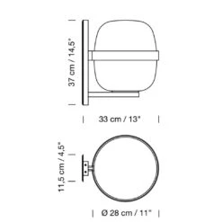 Miguel Milá 'Wally Cesta' Wall Lamp In Opal Glass And Black For Santa & Cole -Promos Meubles Boutique TE posting image template 1080 x 1080 76 master