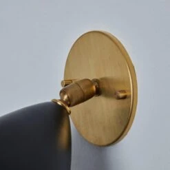 Pair Of 1950s Perforated Black Model #26B Sconces By Gino Sarfatti For Arteluce -Promos Meubles Boutique Two Enlighten June 13th 2023 098 master