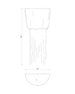 Wall Sconce-Leather-Urchin In Cream Stone -Promos Meubles Boutique Urchin Sconce copy 2 master