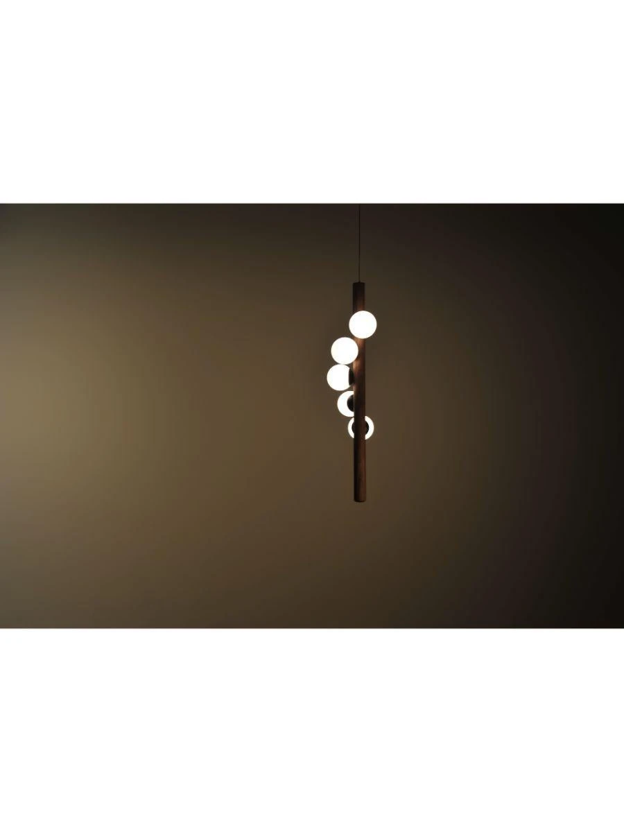 Oak Small Willow Vertical Pendant By Hollis & Morris 16 Oak Small Willow Vertical Pendant By Hollis & Morris – Image 14