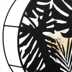 Applique Métal Noir Feuilles Olas Atmosphera -Promos Meubles Boutique applique metal noir feuilles olas atmosphera 3