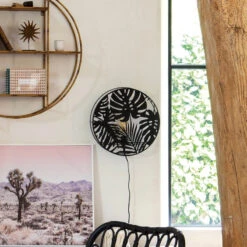 Applique Métal Noir Feuilles Olas Atmosphera -Promos Meubles Boutique applique metal noir feuilles olas atmosphera 4