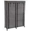 Armoire De Rangement 4 étagères Et 1 Penderie Gris En Tissu 2 Armoire De Rangement 4 étagères Et 1 Penderie Gris En Tissu -Promos Meubles Boutique armoire de rangement 4 etageres et 1 penderie gris en tissu