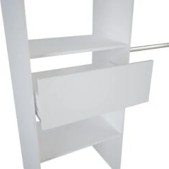 Demeyere Dressing Extensible Blanc Perle Avec Rideau Taupe 13 Demeyere Dressing Extensible Blanc Perle Avec Rideau Taupe -Promos Meubles Boutique armoire placard extensible avec rideau blanc perle 5