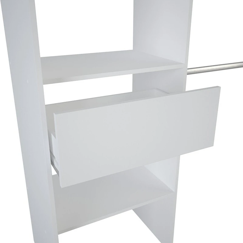 Demeyere Dressing Extensible Blanc Perle Avec Rideau Taupe 8 Demeyere Dressing Extensible Blanc Perle Avec Rideau Taupe – Image 6