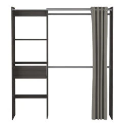 Demeyere Armoire/Placard Extensible SEATTLE Avec Rideau Chêne Vulcano -Promos Meubles Boutique armoire placard extensible seattle avec rideau chene vulcano 6