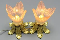 Pair Of French Art Deco Gilt Bronze And Clear Glass Ceiling Lights, 1920s 26 Pair Of French Art Deco Gilt Bronze And Clear Glass Ceiling Lights, 1920s -Promos Meubles Boutique art deco ceiling lights pair 5 master