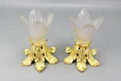 Pair Of French Art Deco Gilt Bronze And Clear Glass Ceiling Lights, 1920s 30 Pair Of French Art Deco Gilt Bronze And Clear Glass Ceiling Lights, 1920s -Promos Meubles Boutique art deco ceiling lights pair 9 master