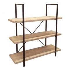 Bibliothèque 3 étagères Chicago -Promos Meubles Boutique bibliotheque 3 etageres chicago 2