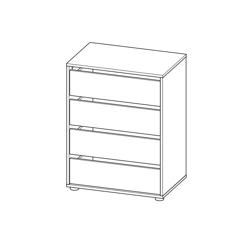 Demeyere Bloc Rangement Tyblok 4 Tiroirs H 76 Cm 4 Demeyere Bloc Rangement Tyblok 4 Tiroirs H 76 Cm – Image 2