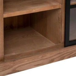 Buffet 1 Porte Vitrée 2 Tiroirs Danik Bois Atmosphera 13 Buffet 1 Porte Vitrée 2 Tiroirs Danik Bois Atmosphera -Promos Meubles Boutique buffet 1 porte vitree 2 tiroirs danik bois atmosphera 4