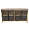 Buffet 4 Portes En Bois Massif Et Métal 1 Buffet 4 Portes En Bois Massif Et Métal -Promos Meubles Boutique buffet 4 portes en bois massif et metal