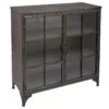Buffet Broc 2 Portes Métal Noir Atmosphera -Promos Meubles Boutique buffet broc 2 portes metal noir atmosphera