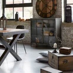 Buffet Broc 2 Portes Métal Noir Atmosphera 9 Buffet Broc 2 Portes Métal Noir Atmosphera -Promos Meubles Boutique buffet broc 2 portes metal noir atmosphera 2