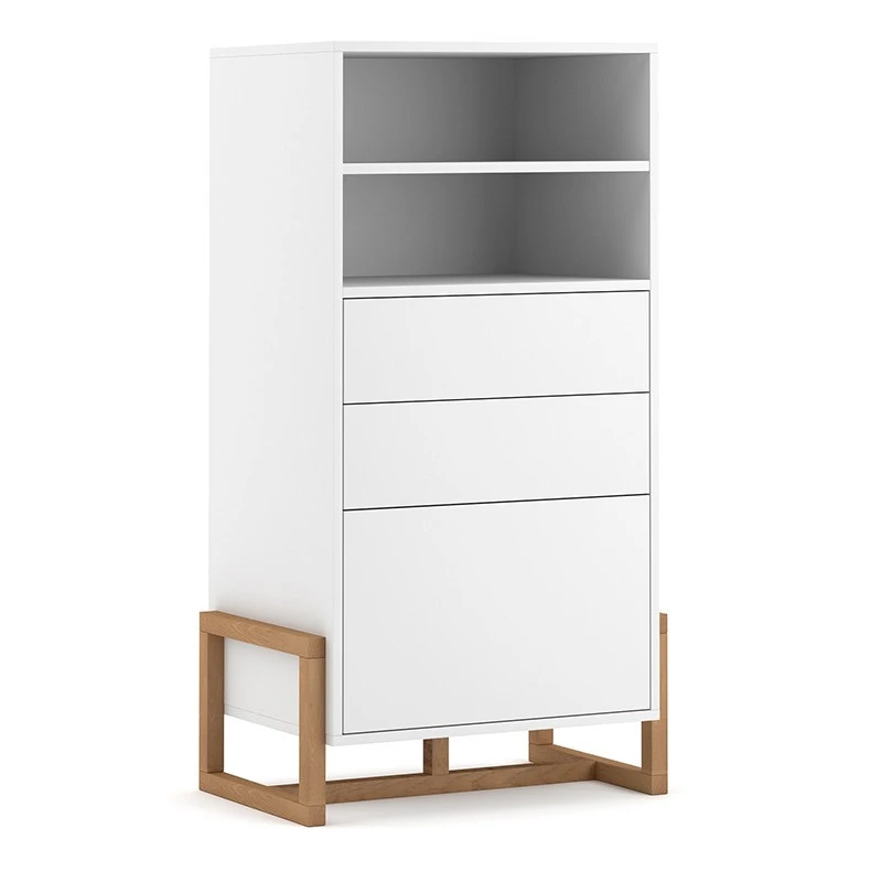 Buffet Haut 2 Tiroirs 1 Porte Oslo Blanc 3 Buffet Haut 2 Tiroirs 1 Porte Oslo Blanc