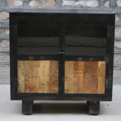 Buffet Métal Et Bois Jodhpur 2 Portes -Promos Meubles Boutique buffet metal et bois jodhpur portes 4