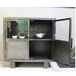 Buffet Métal Noir Jodhpur 2 Portes -Promos Meubles Boutique buffet metal jodhpur portes 2