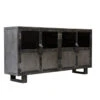 Buffet Métal Noir Jodhpur 4 Portes -Promos Meubles Boutique buffet metal jodhpur portes inditime