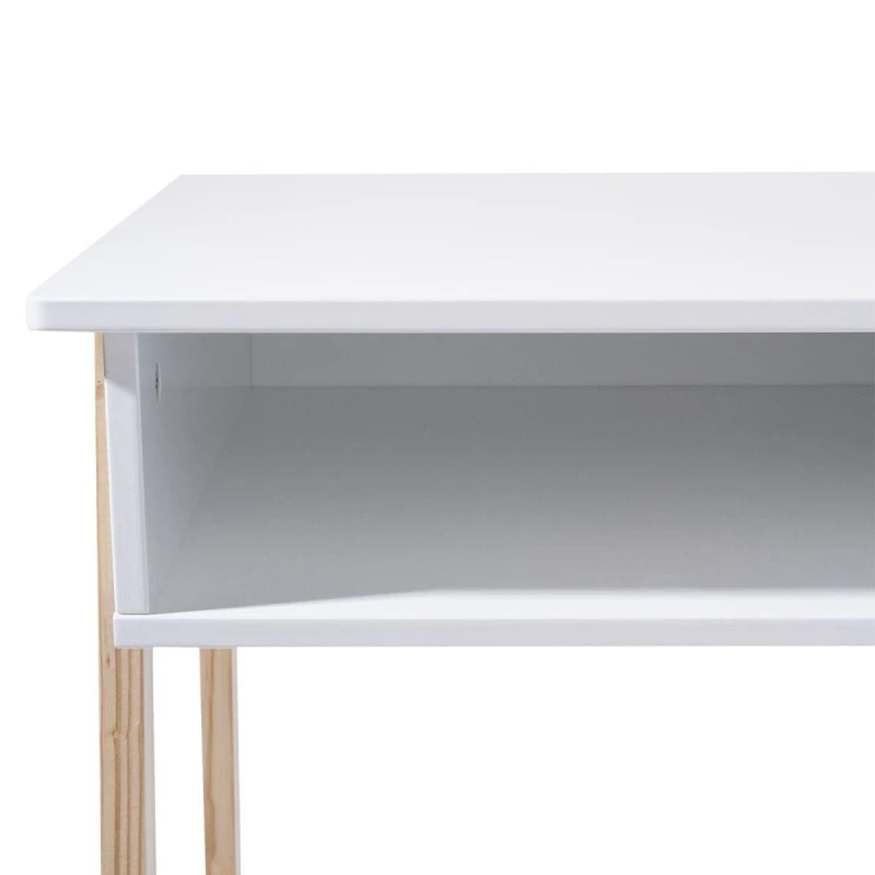 Bureau Enfant Blanc Pieds Bois Atmosphera 5 Bureau Enfant Blanc Pieds Bois Atmosphera â Image 3