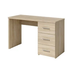 Promos Meubles Boutique 5 Bureau Open 3 Tiroirs Coloris Chêne