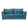 Canapé 2 Places Isla Velours Côtelé Bleu -Promos Meubles Boutique canape 2 places isla bleu