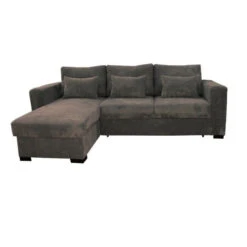 Canapé D'angle Joe Gauche Ou Droite Gris Convertible Lit -Promos Meubles Boutique canape d angle joe gauche ou droite gris convertible lit 4