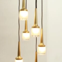 Large Cascade Chandelier With Six Lights By Staff, Germany, 1960s -Promos Meubles Boutique cascada staff 9028 6 11 big master