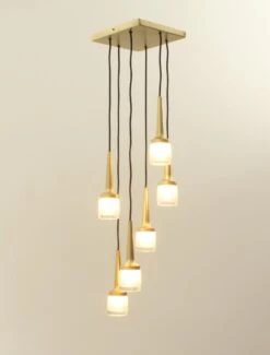 Large Cascade Chandelier With Six Lights By Staff, Germany, 1960s -Promos Meubles Boutique cascada staff 9028 6 12 big master
