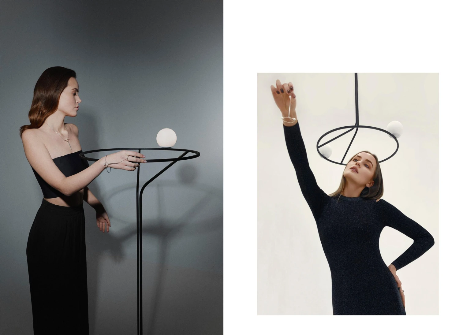 Stylish Minimalistic Contemporary Pendant Lamp Na Linii, Pair Edition Opal Glass 13 Stylish Minimalistic Contemporary Pendant Lamp Na Linii, Pair Edition Opal Glass â Image 11