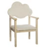 Chaise Enfant Nuage Blanc Pieds Bois Atmosphera -Promos Meubles Boutique chaise enfant nuage blanc pieds bois atmosphera