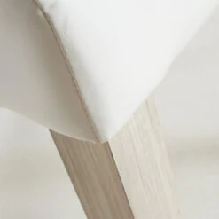 Demeyere Chaise Dossier Haut Blanc PU Guevara -Promos Meubles Boutique chaise ernesto blanc 1 3