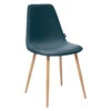 Chaise Roka Coloris Bleu Denim Atmosphera -Promos Meubles Boutique chaise roka coloris bleu denim et hetre atmosphera